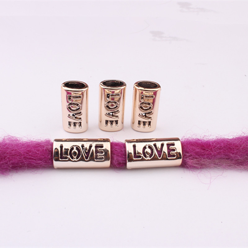 Пірсинг намистина кліпса прикраси для афрокос дред Love, фото 1