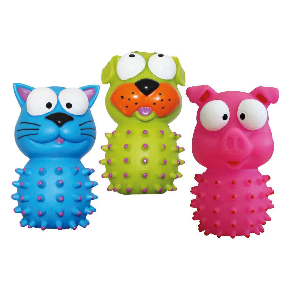 Іграшка для соб. CROCI Фігурка з масажером для зубів, вініл, пищалка, 14см, . (ціна за 1шт), фото 1