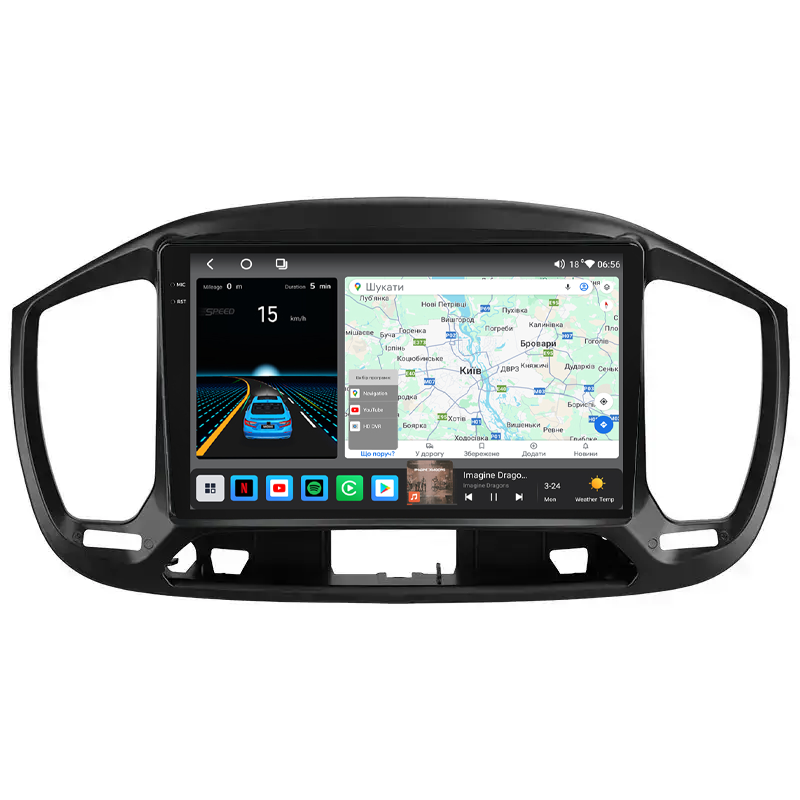 Штатная магнитола Mekede M6 Plus Fiat Uno (2014-2020) CarPlay QleD