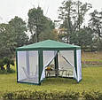 Садовий павільйон-намет з москітною сіткою 6 стін 2x2x2,5 м  L33D / PA5, фото 10