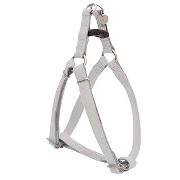 Шлея MYLORD з тисненням, біла, шкірозамінник, 50 / 75х2см .