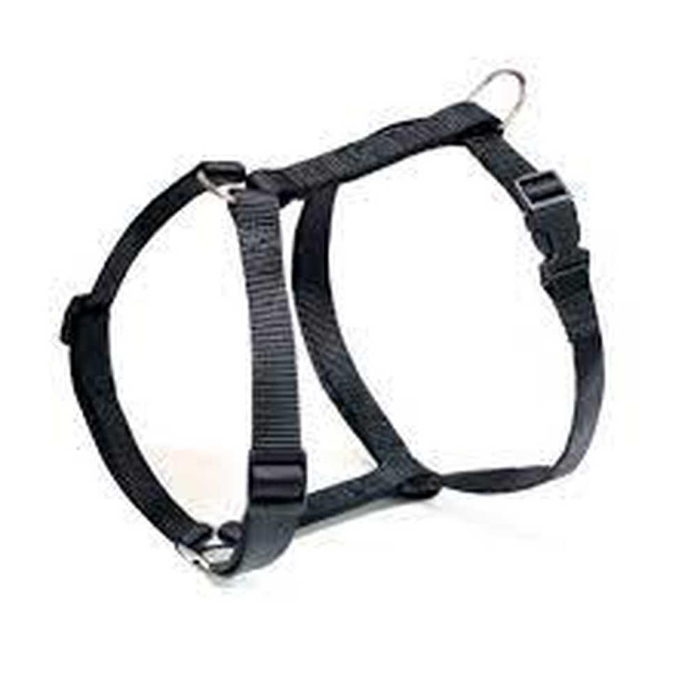 Шлея PETTORINA, чорна, нейлон, 46-78x1,6см, фото 1