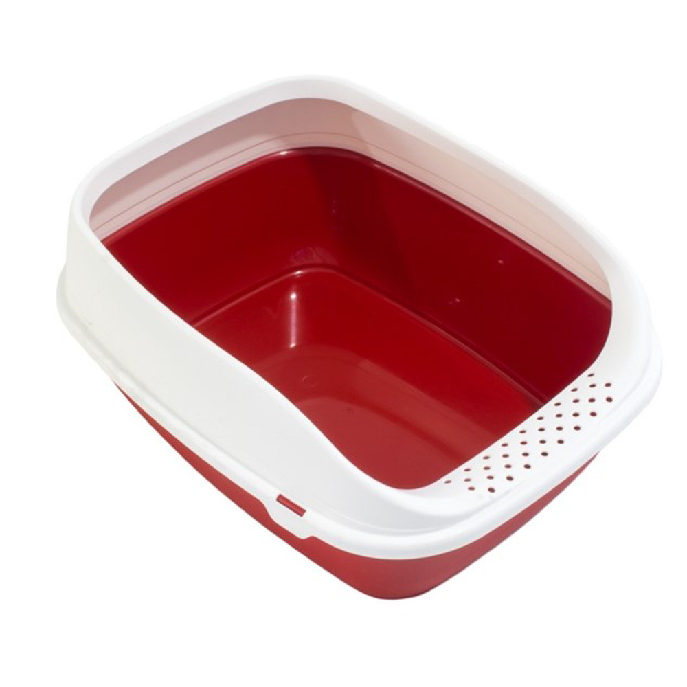 Туалет д/кіш з рамкою BETA  PLUS MAXI RED, 49x39x17 .