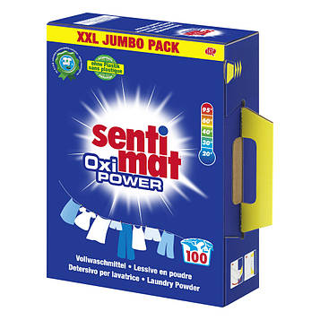 Порошок з активним киснем Sentimat Oxi Power 5.5kg на 100 прань — проти плям