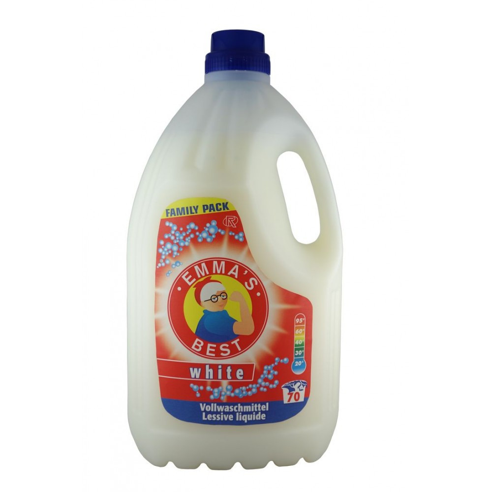 Гель Emma's Best White 4L на 70 прань - ідеальна білизна без плям, фото 1