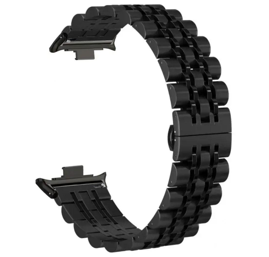 Металевий ремінець Primolux Steel Link для годинника Xiaomi Redmi Watch 4 / Xiaomi Mi Band 8 Pro - Black, фото 1