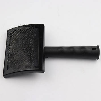 Пуходерка-слікер пласт.без напилення (чорна)"Пухнастики"1.5*19.5 см