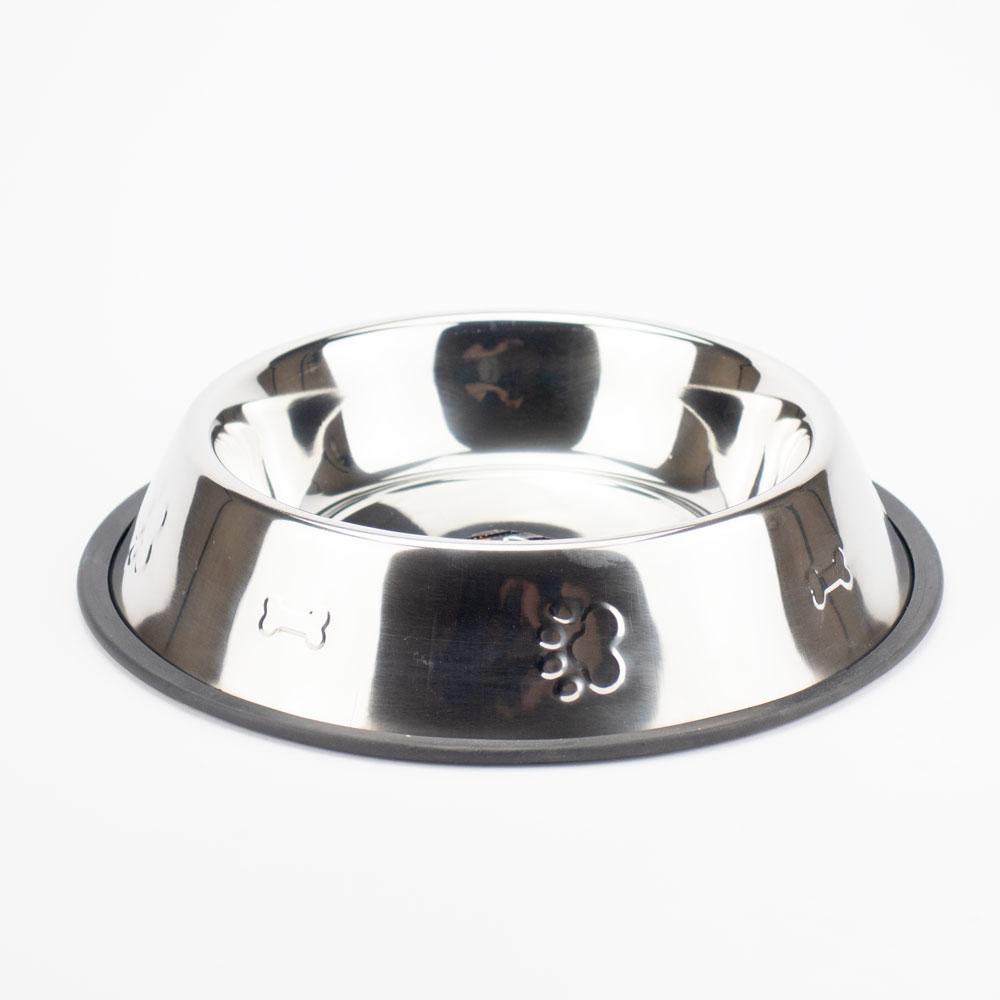 Миска "Agility" метал.нержав.сталі з карбуванням на гумі 1,5 л, 30 см (.), фото 1