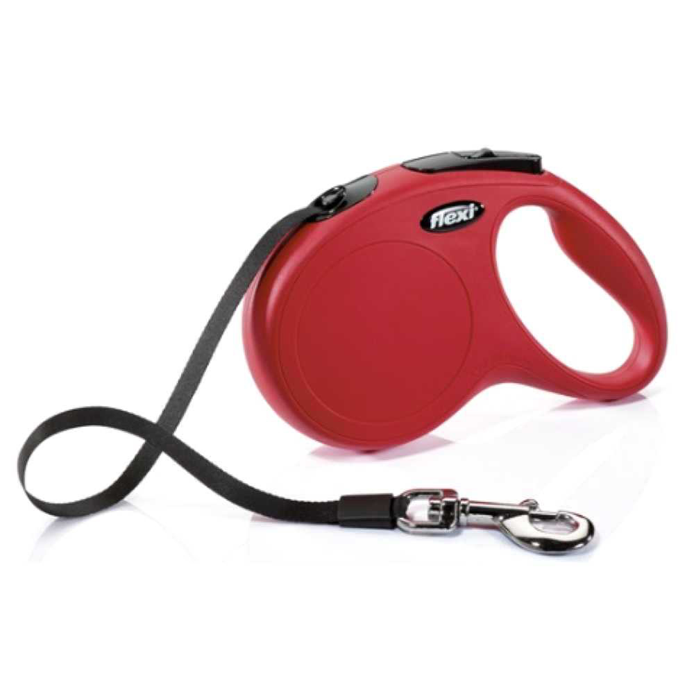 Рулетка FLEXI Classic XS, 3м, до 12кг, стрічка, червона (3105)( .), фото 1