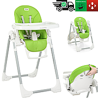 Дитячий стілець для годування El Camino PRIME ME 1038 Green Apple (від 6 міс до 3-х років) знімний чохол