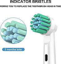 Змінні насадки для зубної щітки Oral B Braun, 10 штук у пакованні, професійні насадки для електричної, фото 6