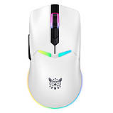 Мишка ігрова бездротова Onikuma RGB Tri-Mode Gaming CW928, біла, фото 2