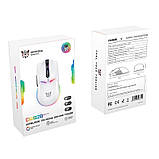 Мишка ігрова бездротова Onikuma RGB Tri-Mode Gaming CW928, біла, фото 7