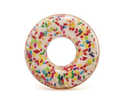 Дитячий надувний пляжний круг Пончик Intex 56263 114 см