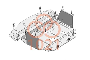 Захист радіатора Kia Forte YD (2014-2018) Кольчуга