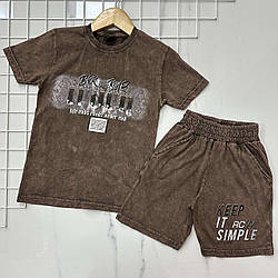 Підлітковий костюм із шортами для хлопчика Розміри: 9,10,11,12 років (38131-1)