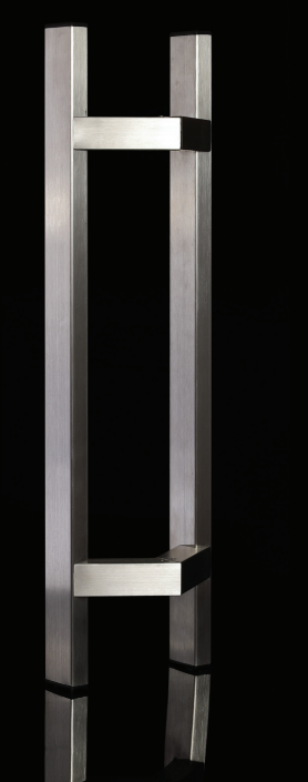 Ручка офісна пряма сталева 1400 мм INOX ПРЕМ'ЄРА PR1400/1200/45 кріплення 45 градусів двостороння