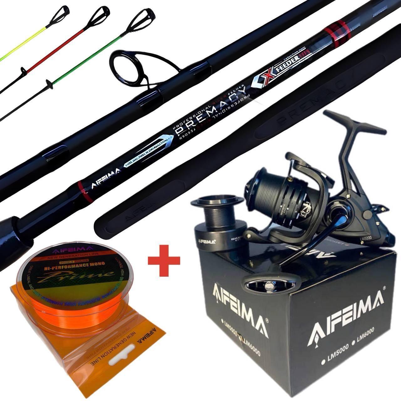 Фідерний комплект "Feima Distance Pro 360" вудлище 3.6 м, до 150 грамів, котушка 5000, волосінь 150 метрів