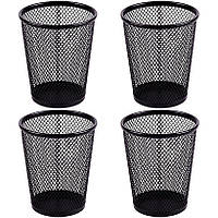 Стакан для ручок  "Сітка-Конус"  (металевий чорний 9х10,5 см)  3680