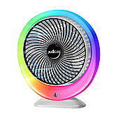 Вентилятор портативний Mini fan VU-04 JKJ-103 c LED RGB підсвічуванням Type-C