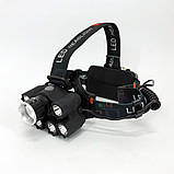 Ліхтар на голову акумуляторний світлодіодний потужний, Портативний світлодіодний налобний ліхтар QU-99, фото 9