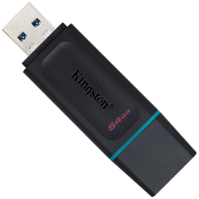 Флеш пам'ять USB Kingston DataTraveler Exodia 64GB USB 3.2 Gen1 Black/Teal (DTX/64GB)