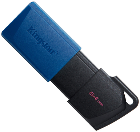 Флеш пам'ять USB Kingston DataTraveler Exodia M 64GB USB 3.2 Gen1 Black/Blue (DTXM/64GB), фото 3