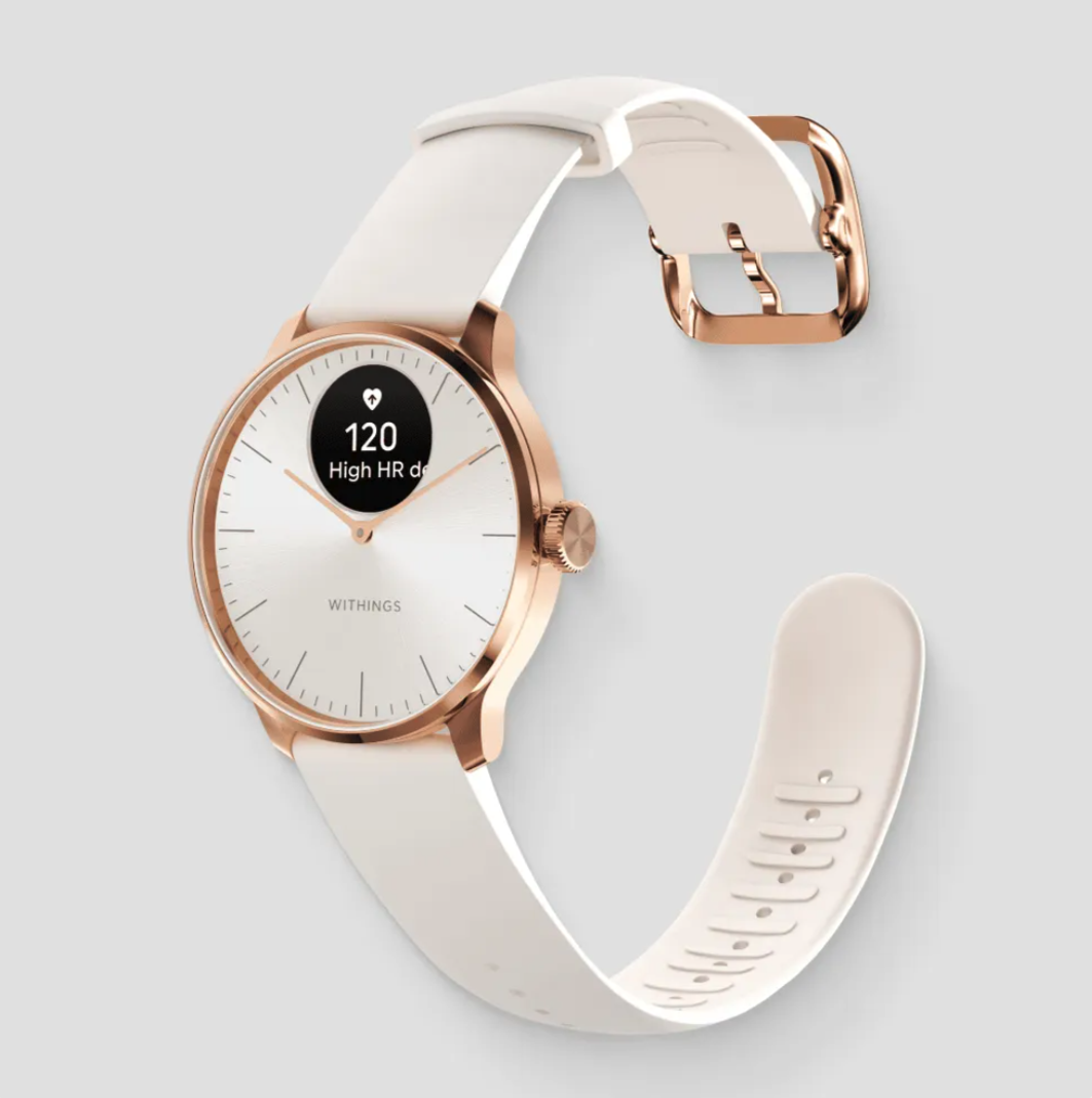 Смарт-годинник Withings ScanWatch Light - 37 mm Sand & Rose Gold