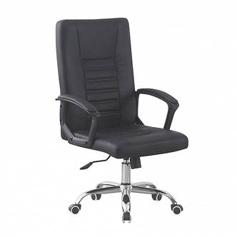 Крісло офісне на колесах Bonro PRO-LT8 чорне, фото 1
