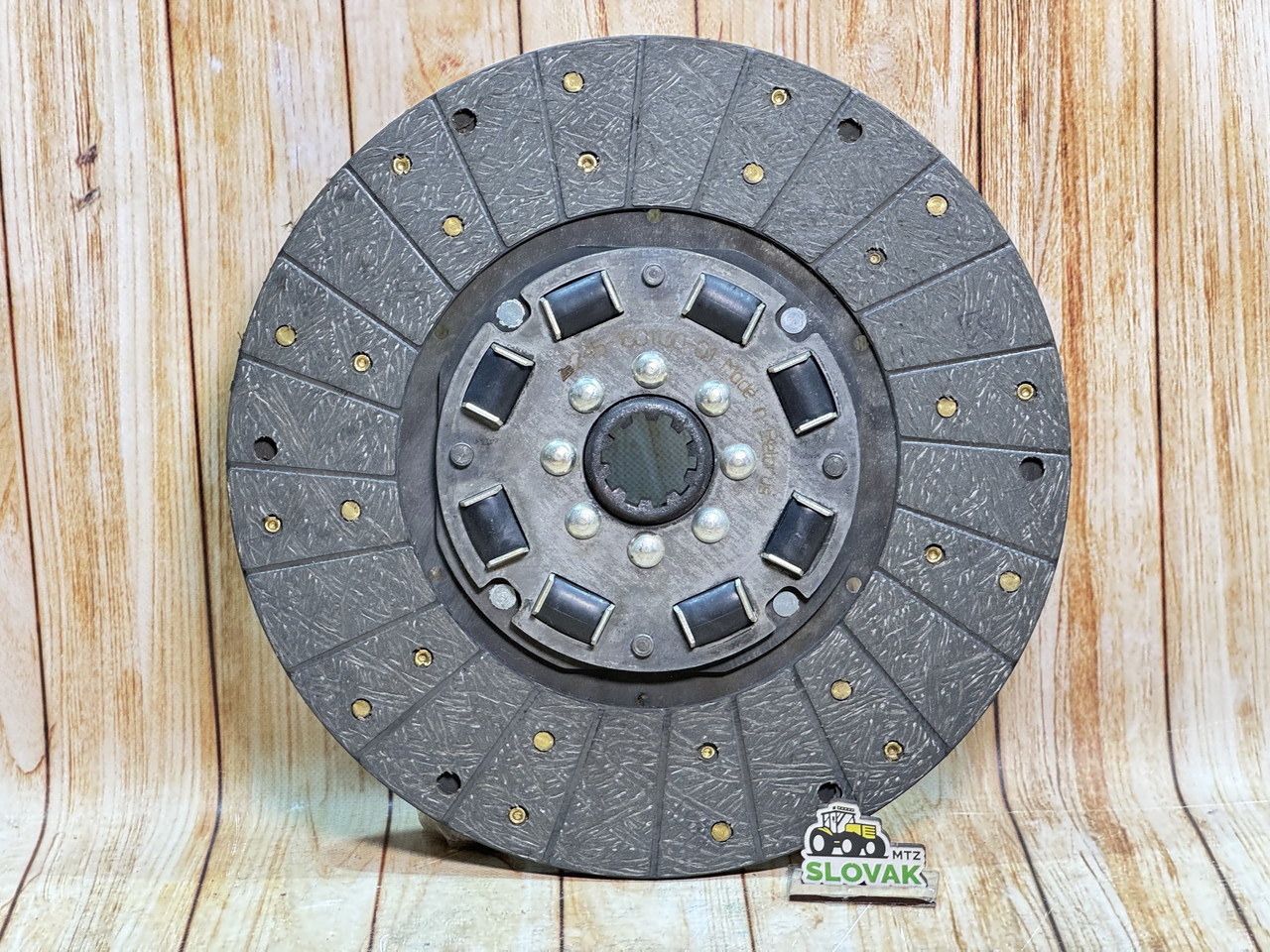 Диск зчеплення ведений на гумках Д-245.9 10 шліців 245-1601130-01 (Оригінал) (Безазбестовий усилений), фото 1