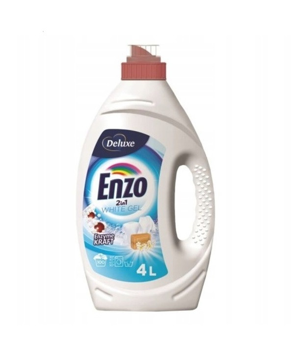 Гель для праня Deluxe Enzo 2 в1 White 4 л 100 прань