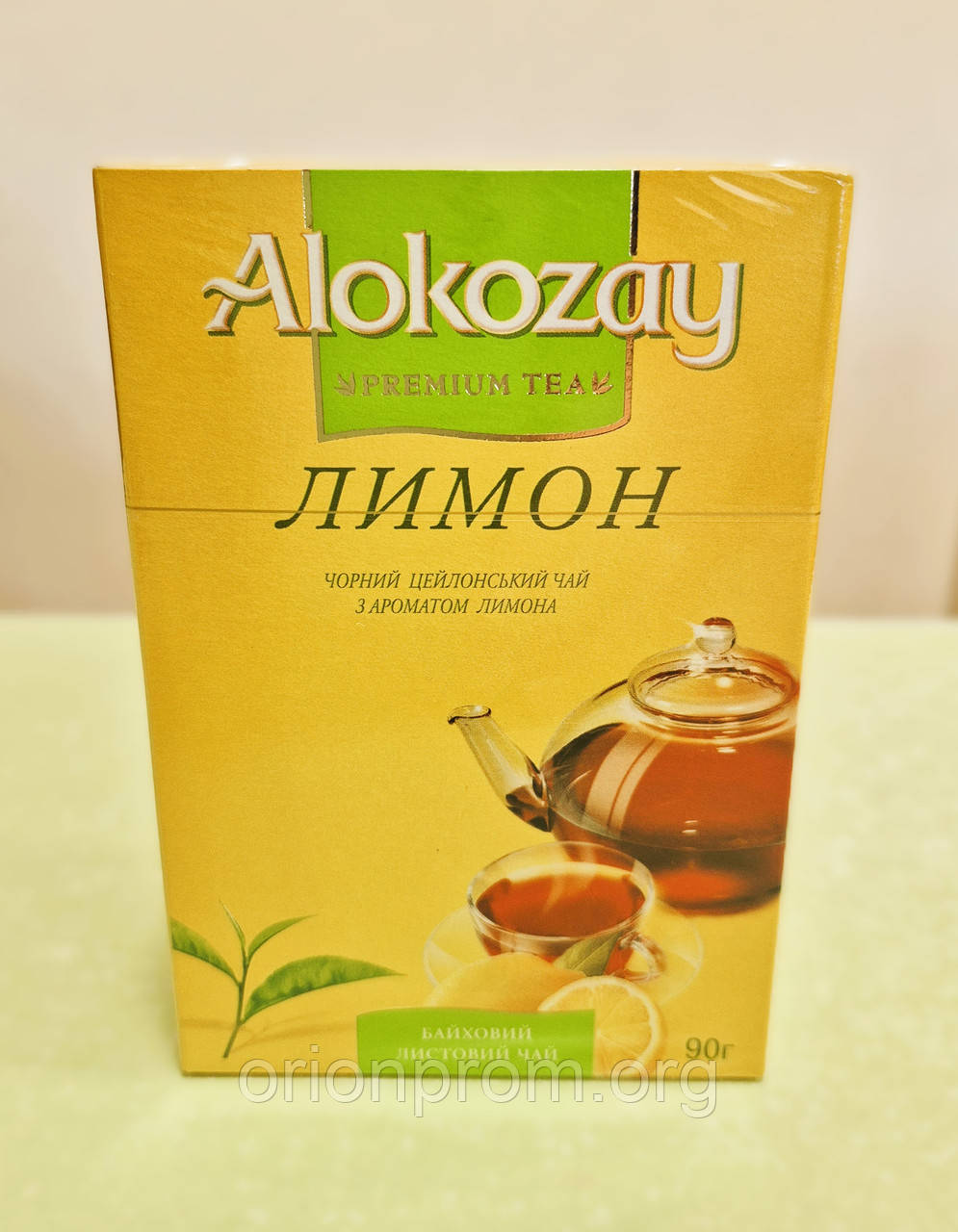Чай Alokozay Лимон 90 г чорний