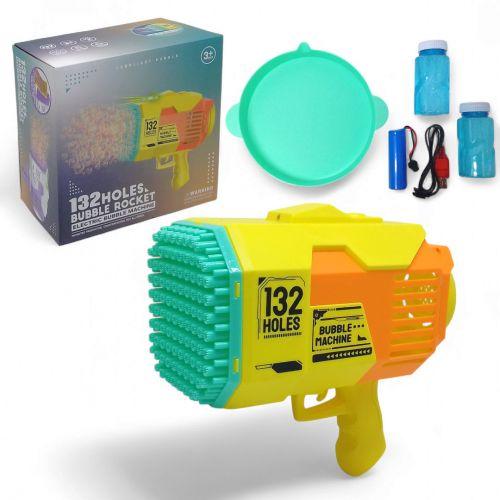 Мильні бульбашки арт. KB1293-2  пістолет на акум. батар. у коробці 25,5*14*25,5см, фото 1