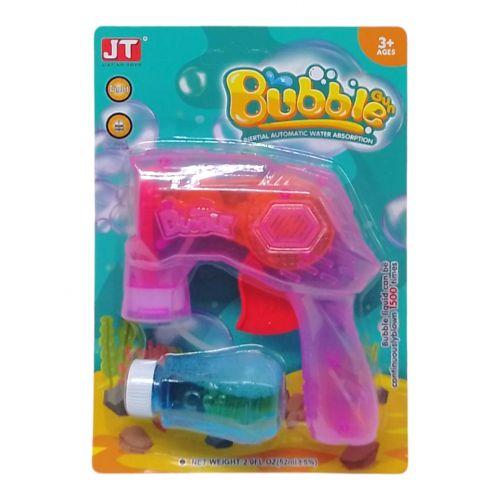 Мильні бульбашки  пістолет батар. с запаскою на планшетці (РОЖЕВИЙ), фото 1