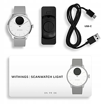 Смарт-годинник Withings ScanWatch Light - 37 mm Light, фото 6