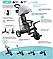 Велосипед дитячий триколісний GLOBBER Explorer Trike Deluxe Play 4 в 1 Чорно-сірий (636-120), фото 4