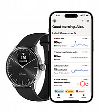 Смарт-годинник Withings ScanWatch Light - 37 mm Black, фото 5