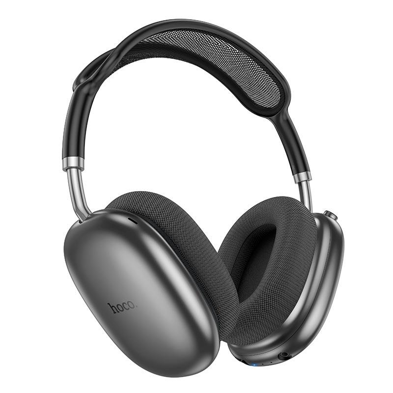 Навушники накладні Hoco W55 з мікрофоном BT5.4 AUX TF 90h Space Gray, фото 1