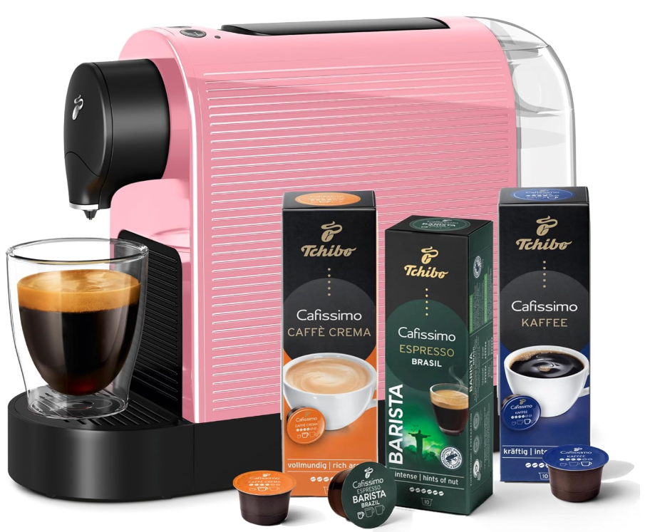 Капсульна кавоварка Tchibo Cafissimo Pure Plus Cherry Blossom.