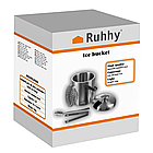 Відерце для льоду 1.3 л + щипці та ложка RUHHY - Термоконтейнер для льоду 21159, фото 10