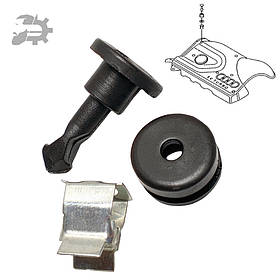 Втулка кріплення декоративної кришки двигуна комплект Exeo Seat N90847501 N90801101 N90663301 06B103638