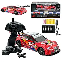 Машина на р/к 20125 GS (12) дрифт, протиударний корпус, додаткові колеса, масштаб 1:16, батарейки, що перезаряджаються, пульт 2.4