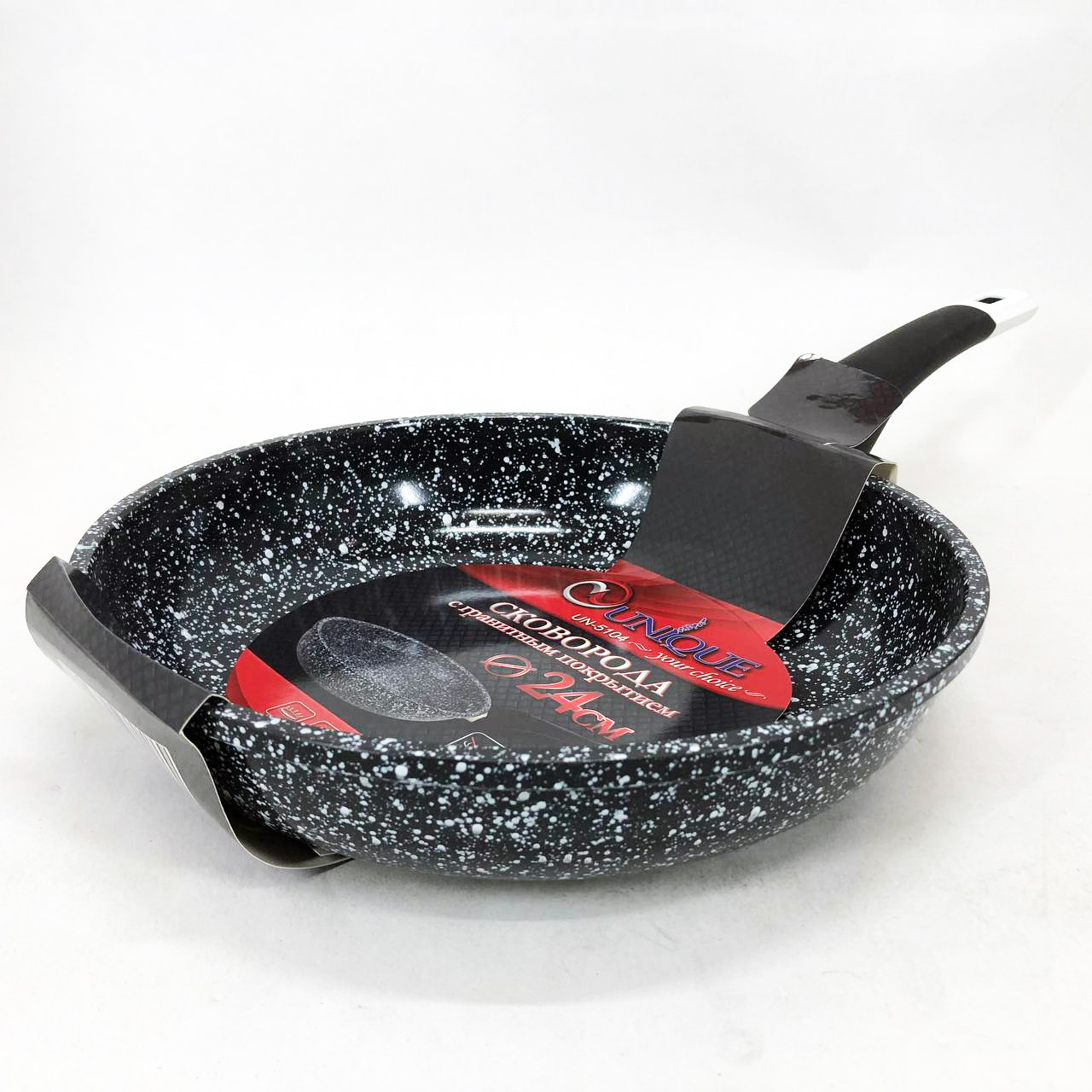 Сковорода для запікання в духовці UNIQUE UN-5104 24 см, Практична сковорідка, Ідеальна сковорода CJ-12, фото 1