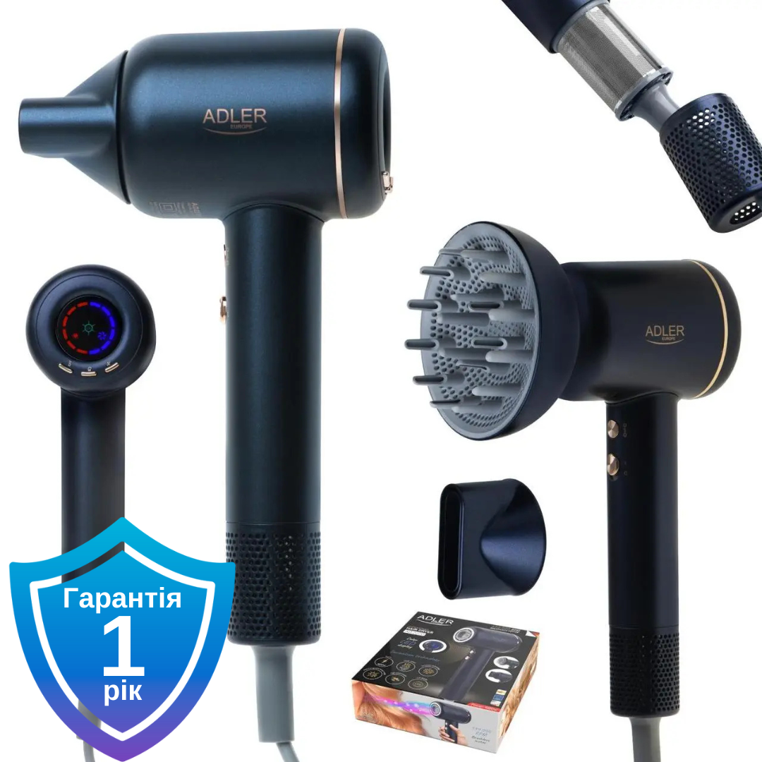Фен Adler AD 2270 Dark Blue Superspeed, фото 1
