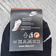 Шкарпетки чоловічі спортивні бавовна сітка середні Nike, Туреччина, розмір 41-44, асорті, 11741, фото 7