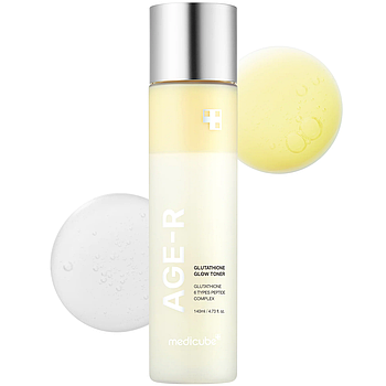 Тонер-молочко з глутатіоном для освітлення та сяйва Medicube AGE-R Glutathione Glow Toner