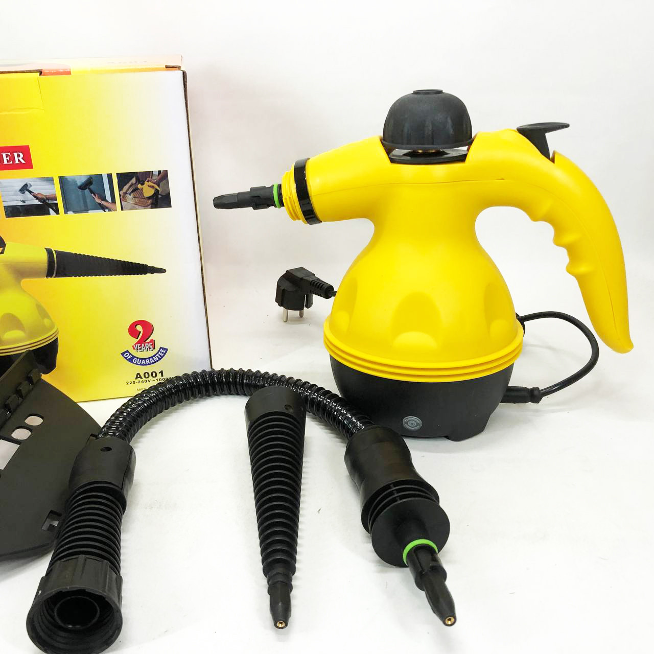 Пароочисник з функцією відпарювача Steam Cleaner Pro 1000 Вт ET-969 6 насадок