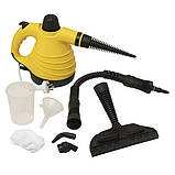 Пароочисник з функцією відпарювача Steam Cleaner Pro 1000 Вт ET-969 6 насадок, фото 4