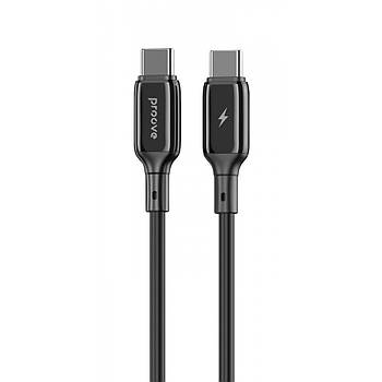 Кабель Proove Flex Metal Type-C to Type-C 60W (1m) black