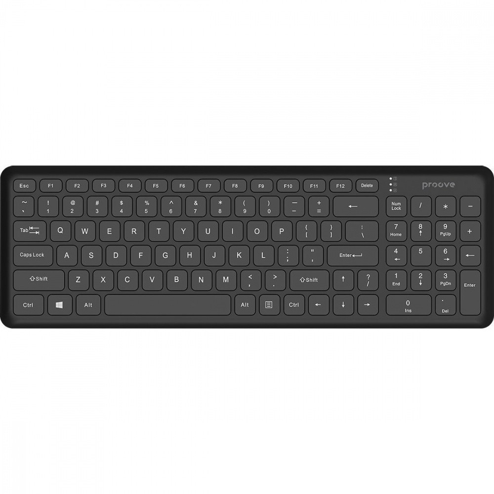 Бездротова клавіатура Proove Classic Code (Ukraine Layout) black